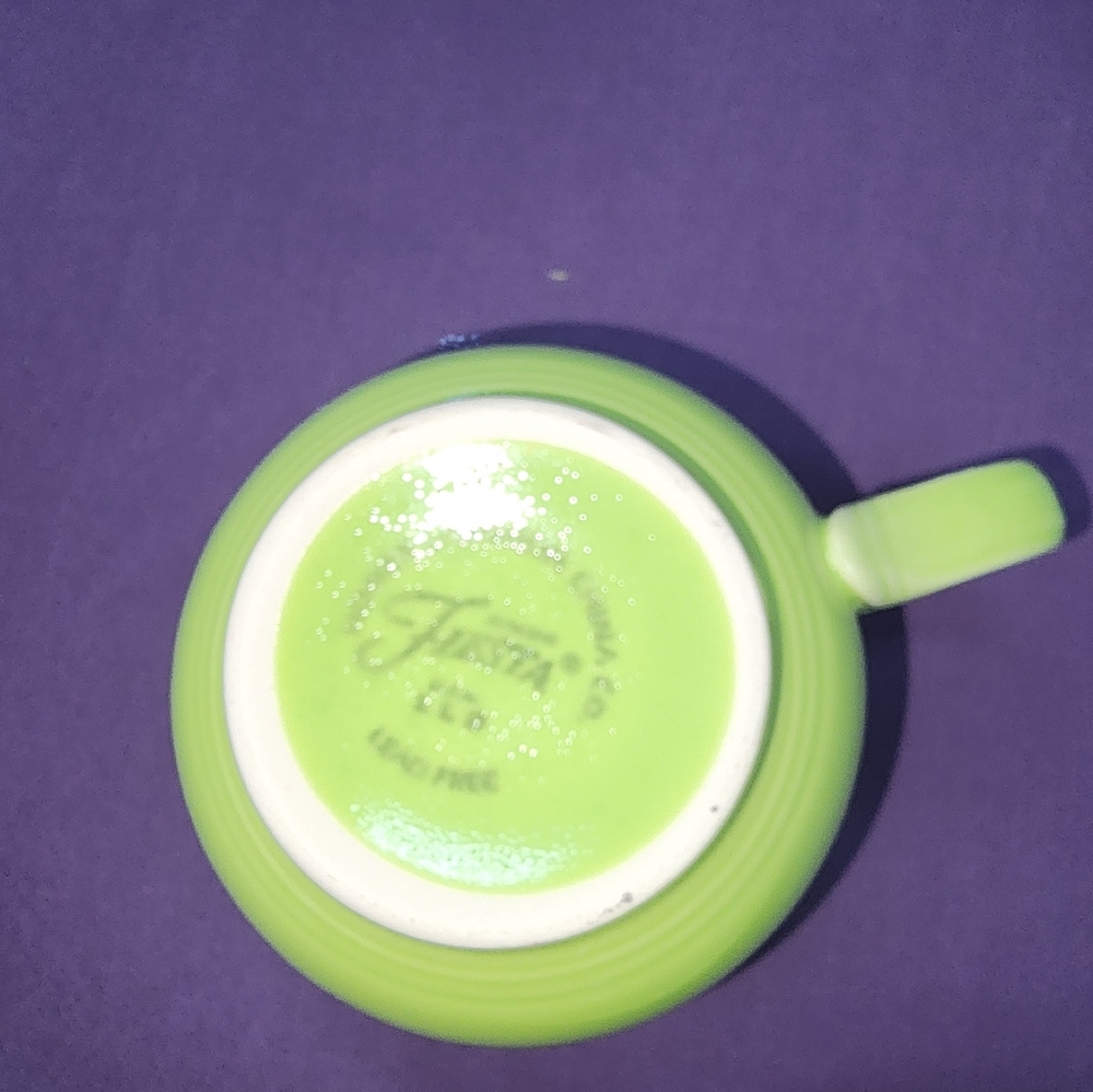 Fiesta. Chartreuse.  Cup and Saucer set - Picture 5 of 5